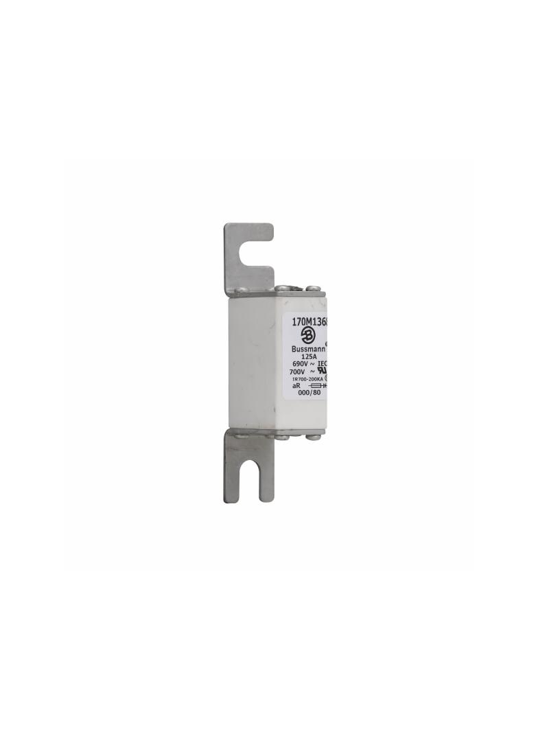 125A 690V IEC aR 000/80 SQ BODY IND FUSE Wkładka szybka 125A AC 690V DIN 000 21x40x100 mm, 170M1368
