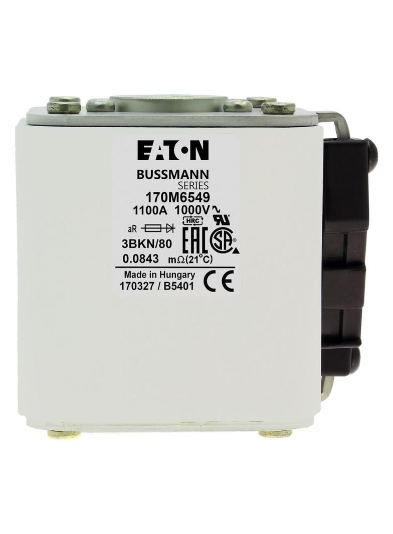 FUSE 1100A 1000V 3BKN/80 AR Wkładka szybka 1100A AC 1000V rozmiar 3 aR IEC UL 170M6549 EATON