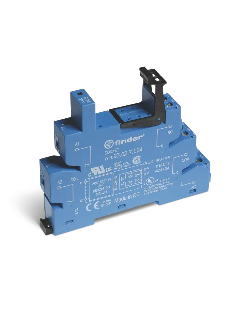Gniazdo do przekaźników serii 41; zaciski śrubowe, 93.02.7.024