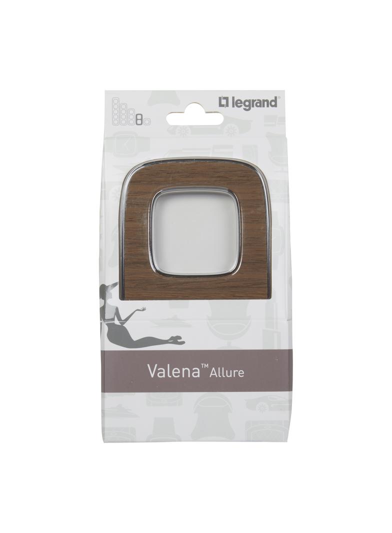 VALENA ALLURE - RAMKA PODWÓJNA ORZECHOWY, Legrand