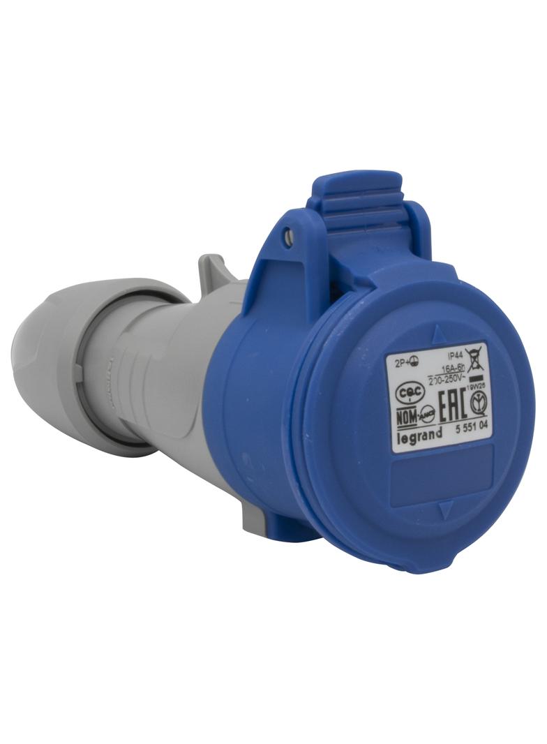 P17 TEMPRA PRO GNIAZDO PRZENOŚNE 16A 2P+Z 230V IP44, Legrand