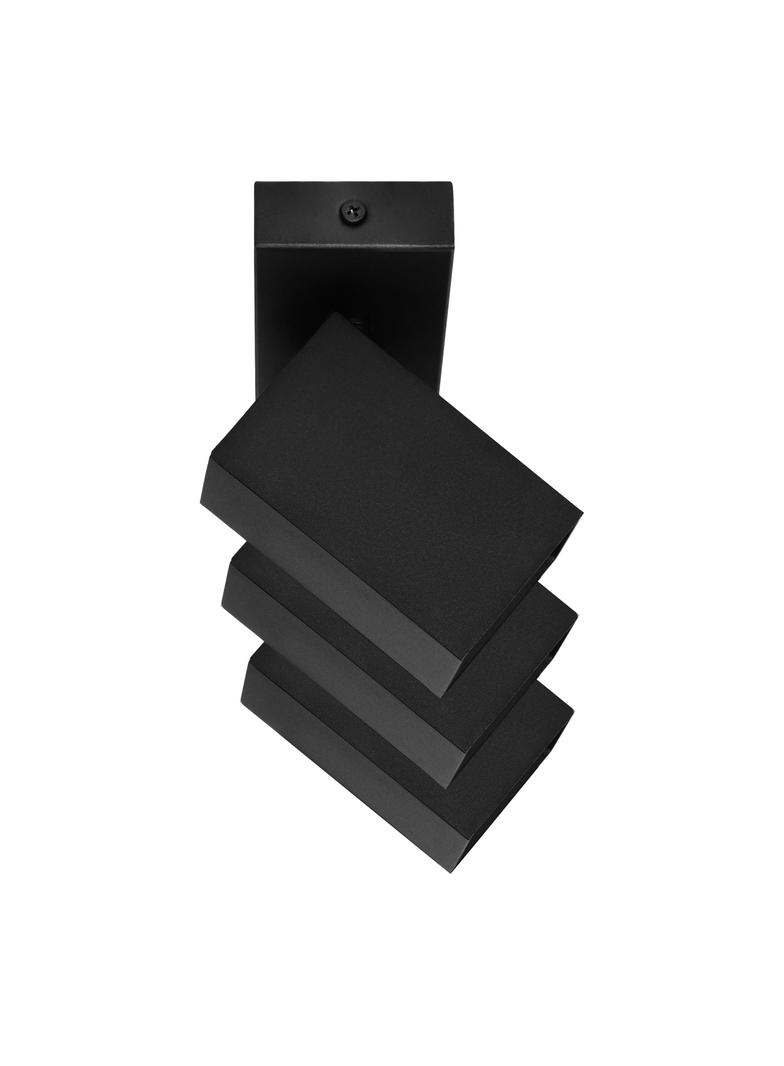 KUBAR SP 3, oprawa ścienno-sufitowa, GU10 max. 3x35W, IP20, czarna