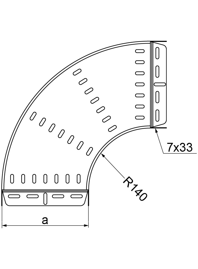 KKPJ100H50 Kolanko 90° 1,0 mm