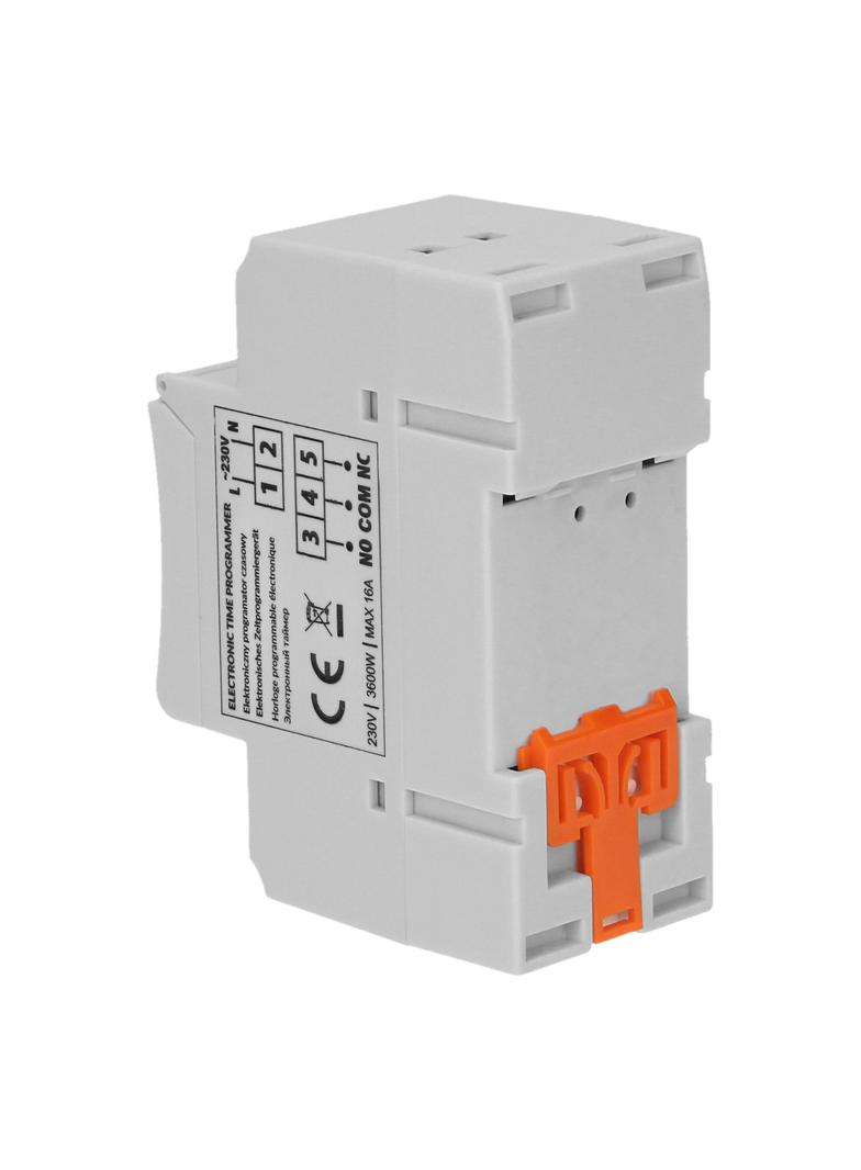 Elektroniczny programator czasowy 16 programów 2 moduły DIN TH-35mm OR-PRE-414 ORNO