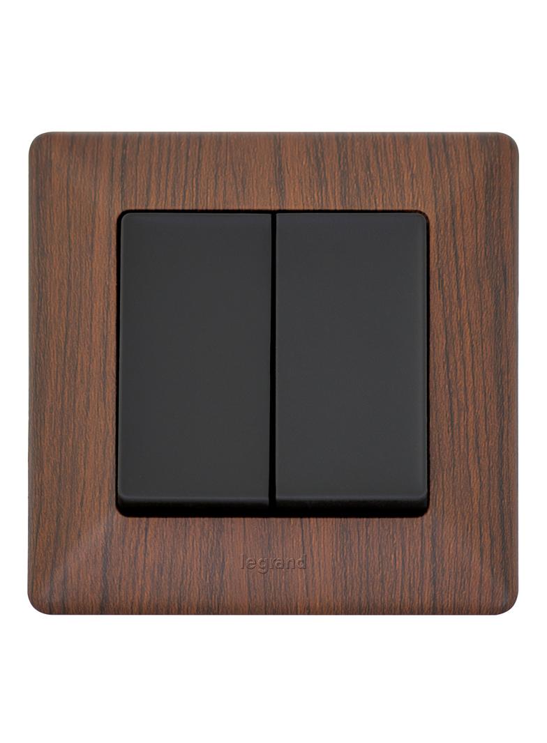 VALENA LIFE - ŁĄCZNIK ŚWIECZNIKOWY CZARNY 10 AX - 250 V~