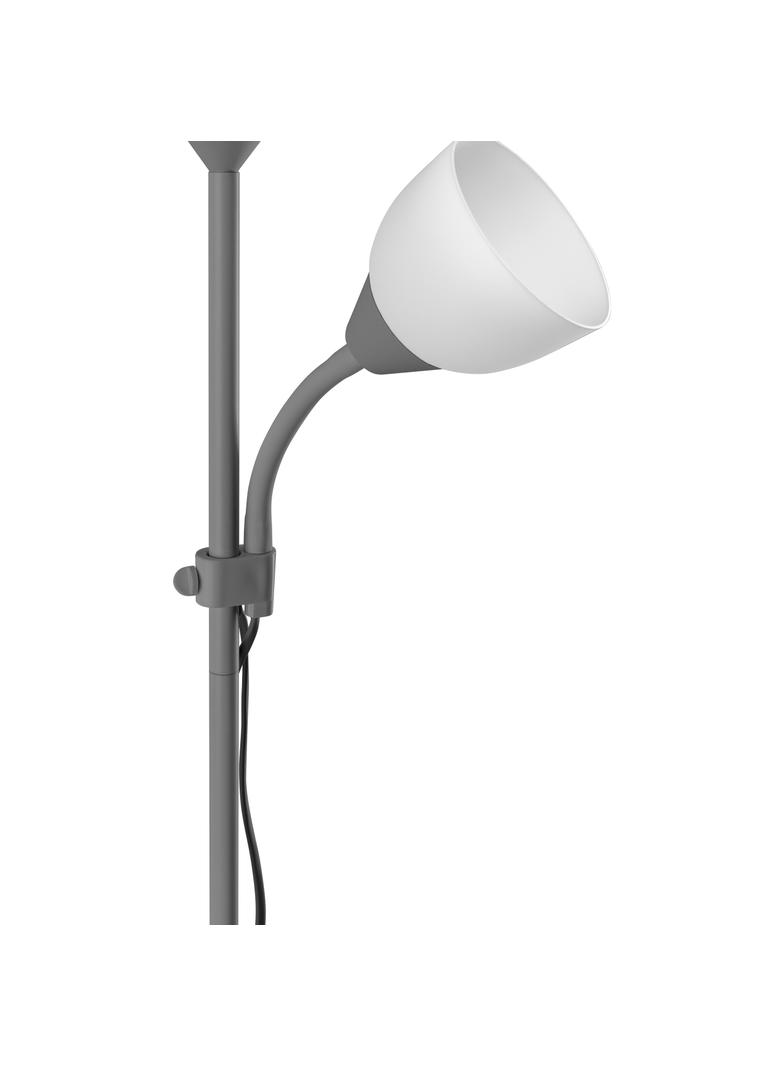 Lampa stojąca podłogowa URLAR 175 cm max 25W E27 max 25W E14 szara LS-2/G ORNO