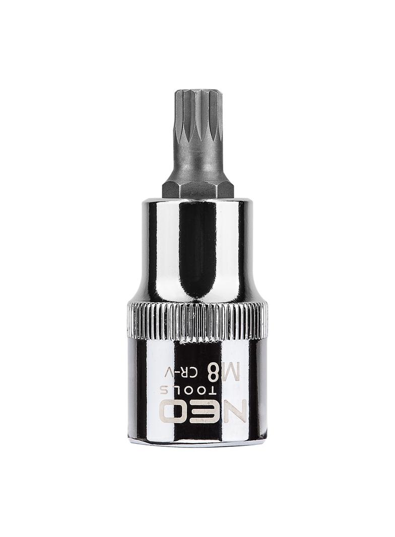 Końcówka Spline na nasadce 1/2", M8 x 55 mm