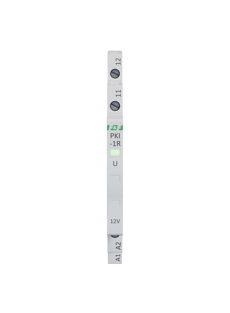 Przekaźnik interfejsowy styk rozwierny 12 V AC/DC 1/3S TH-35 PKI-1R-12V F&F