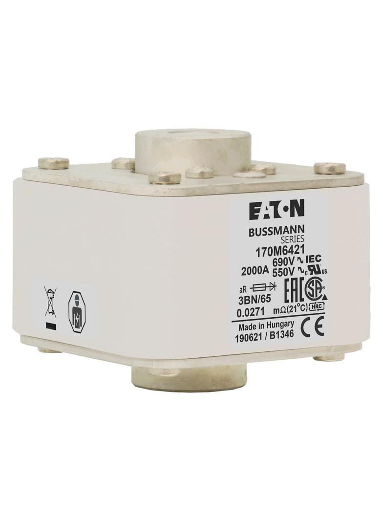 FUSE 2000A 550V 3BN/65 AR UR Wkładka szybka 2000A AC 550V rozmiar 3 76x92x53 mm aR IEC UL 170M6421 E