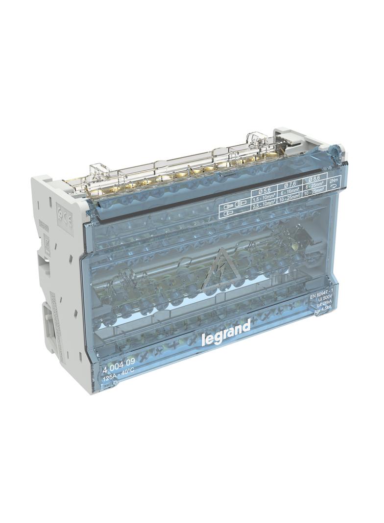 Modułowy Blok Rozdzielczy 8M 4P 125A - 14 Zacisków 400409 LEGRAND