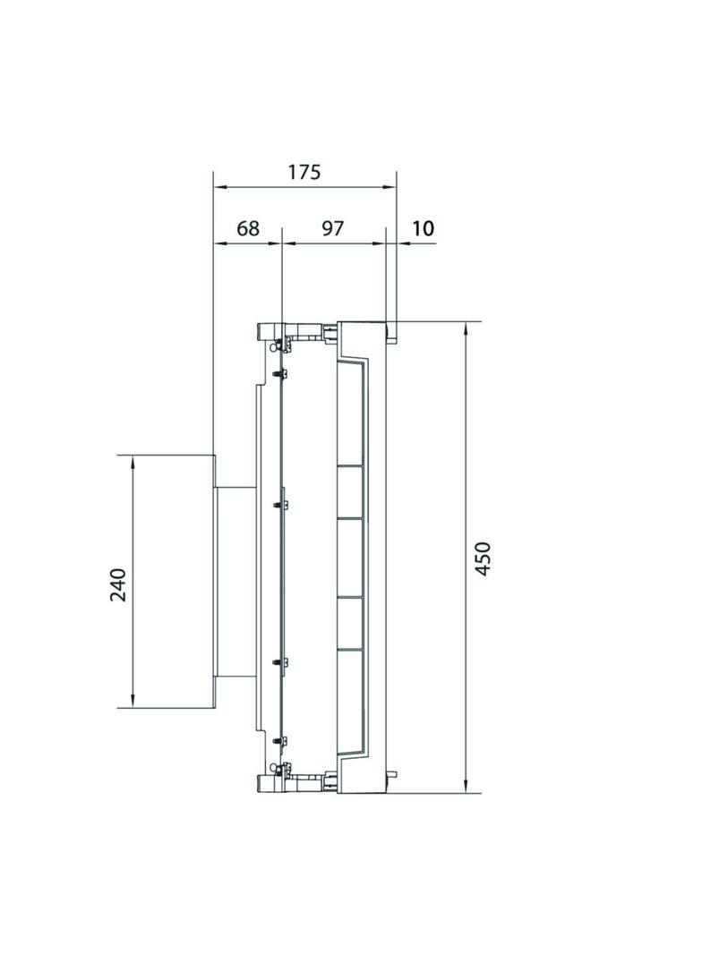 univers N 450x250mm podzespół dla wyłącznika mocy H3+ P250 +FI +napęd silnikowy UK31LH1FM HAGER
