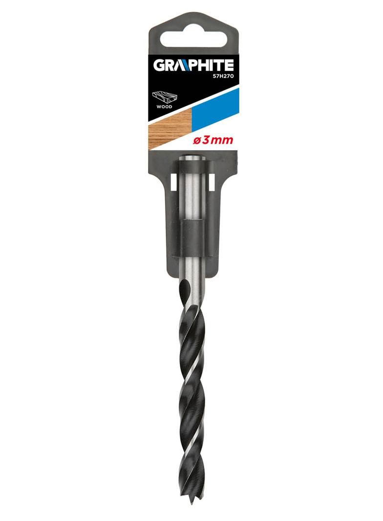 Wiertło do drewna spiralne, 3 x 60 mm