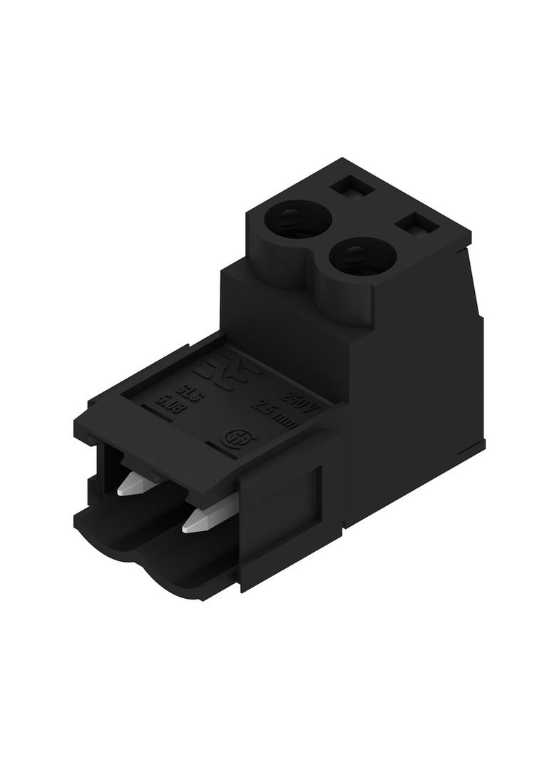 SLS 5.08/02/180B SN BK BX Wtyk PCB (złącze wiązki), 5.08 mm, Liczba biegunów: 2, Przyłącze z jarzmem /150szt./ 1645230000 WEIDMÜLLER