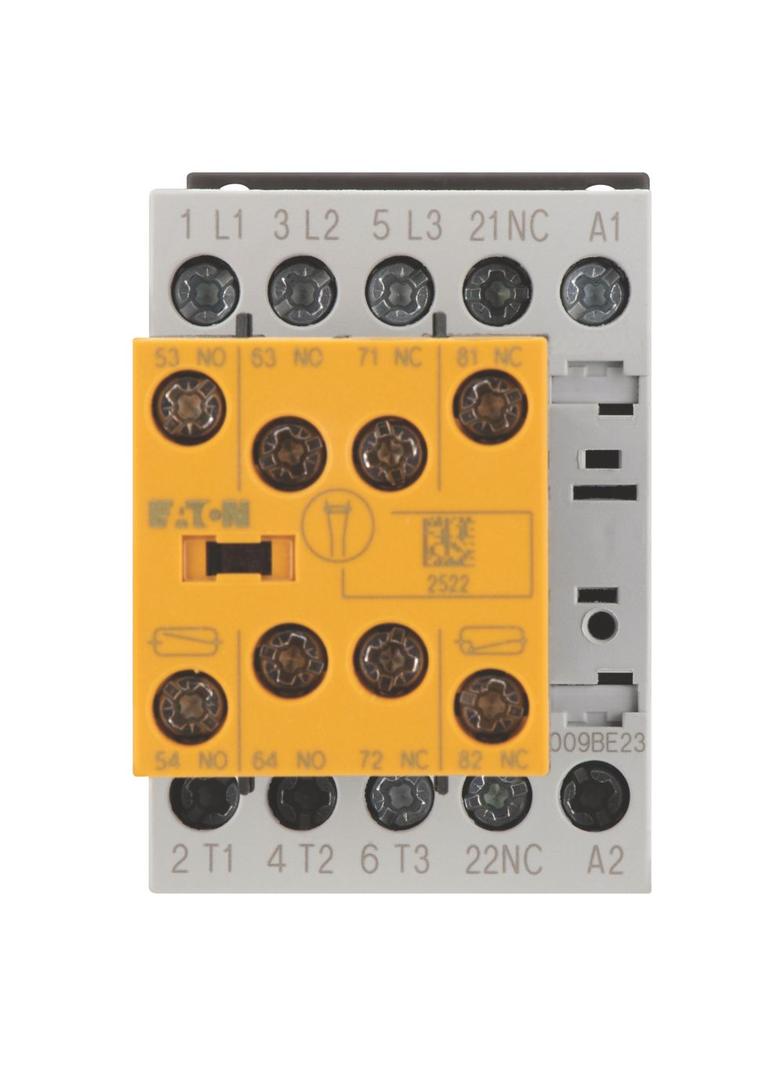 DILMS9-R23(110V50HZ,120V60HZ) Stycznik mocy safety 9A 3P + 2Z + 3R sterowanie AC 191734 EATON