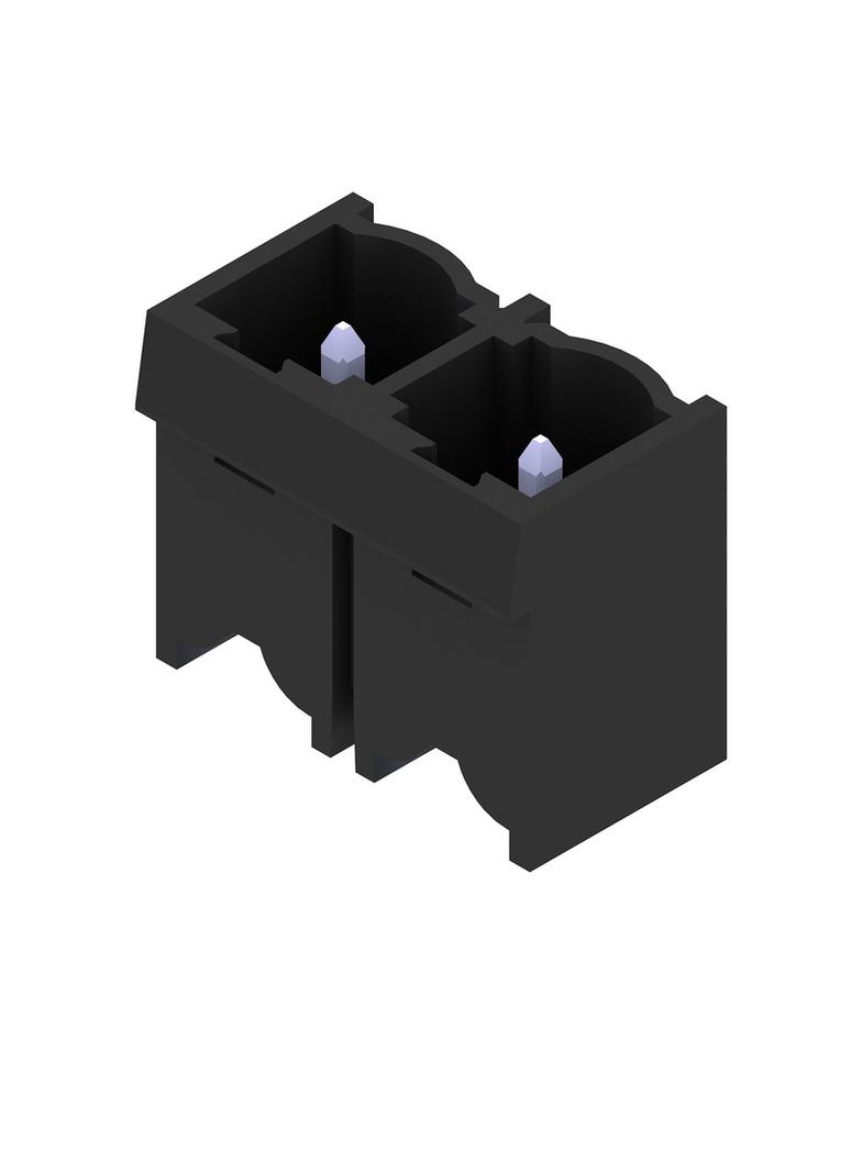 SL 7.62HP/02/180G 3.2SN BK BX Wtyki PCB (złącza płyty), 7.62 mm, Liczba biegunów: 2, kąt odejścia: 180° /100szt./ 1122550000 WEIDMÜLLER