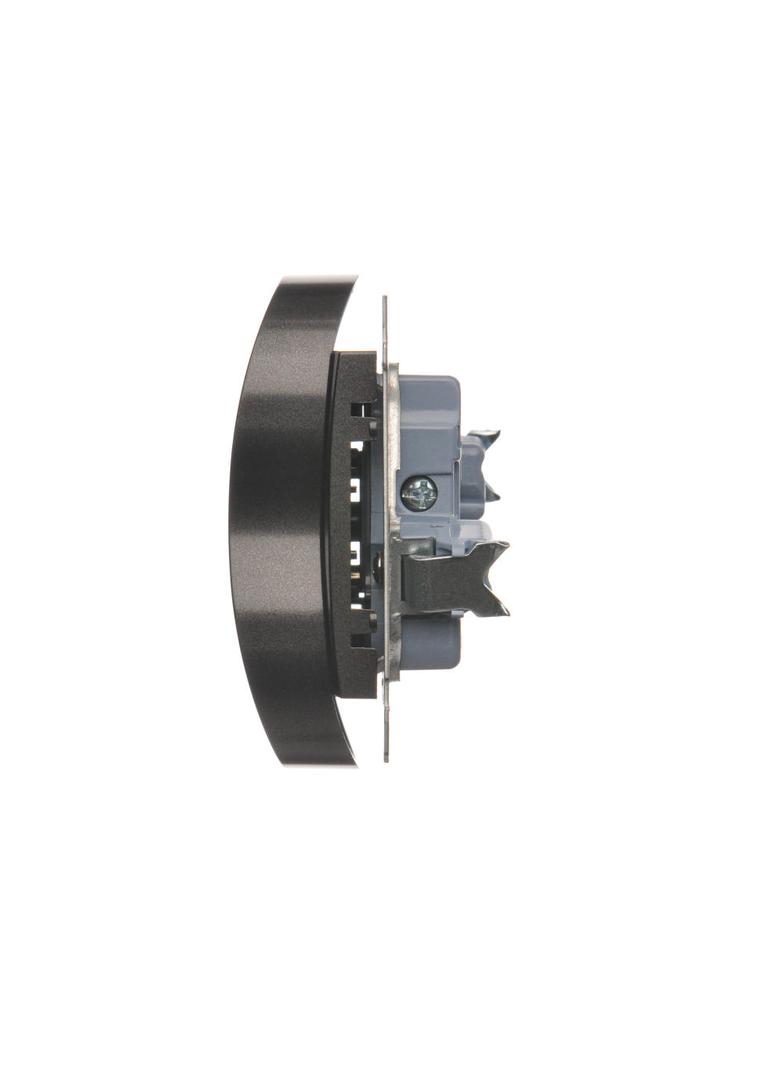 Simon 54 Gniazdo podwójne z/u z przesłonami 16A z. śrub. antracyt