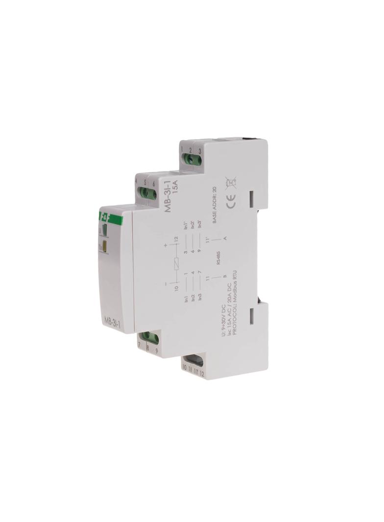 Przetwornik pomiaru natężenia prądu trójfazowy z wyjściem MODBUS RTU MAX-MB-3I-1-5A F&F
