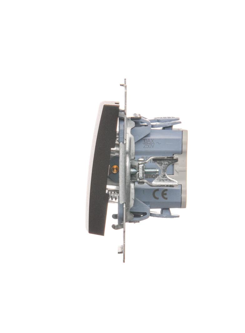 Simon 54 Przycisk „światło” z podświetleniem LED 10A szybkozłączka brąz mat