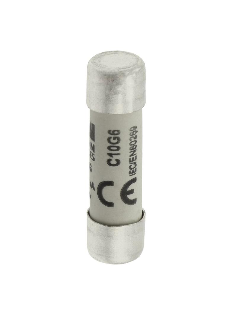 CYLINDRICAL FUSE 10 x 38 6A GG 500V AC Wkładka cylindryczna 10 x 38mm 6A GG 500V AC C10G6 EATON