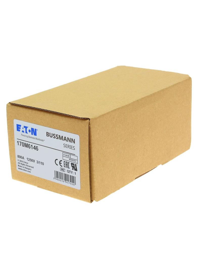 800A 1250V 3/110 aR INDICATOR FUSE Wkładka szybka 800A AC 1250V rozmiar 3 76x90x139 mm aR D 170M6146