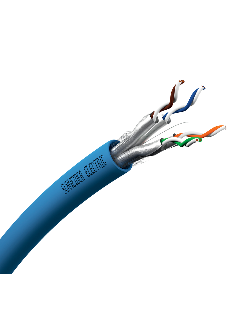 Kabel Actassi LAN S/FTP 4P Cat7subA/sub Euroclass D 1,2GHz LSZH 500m VDICD658218 Schneider