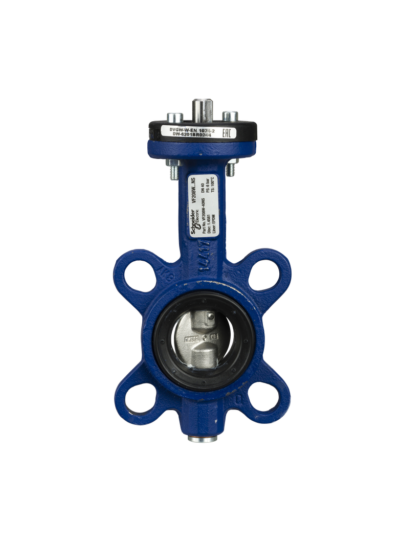 VF208W, zawór klapowy, DN40, kvs 50, przyłącze kołnierzowe, medium -10…100°C, dysk ze stali nierdzew