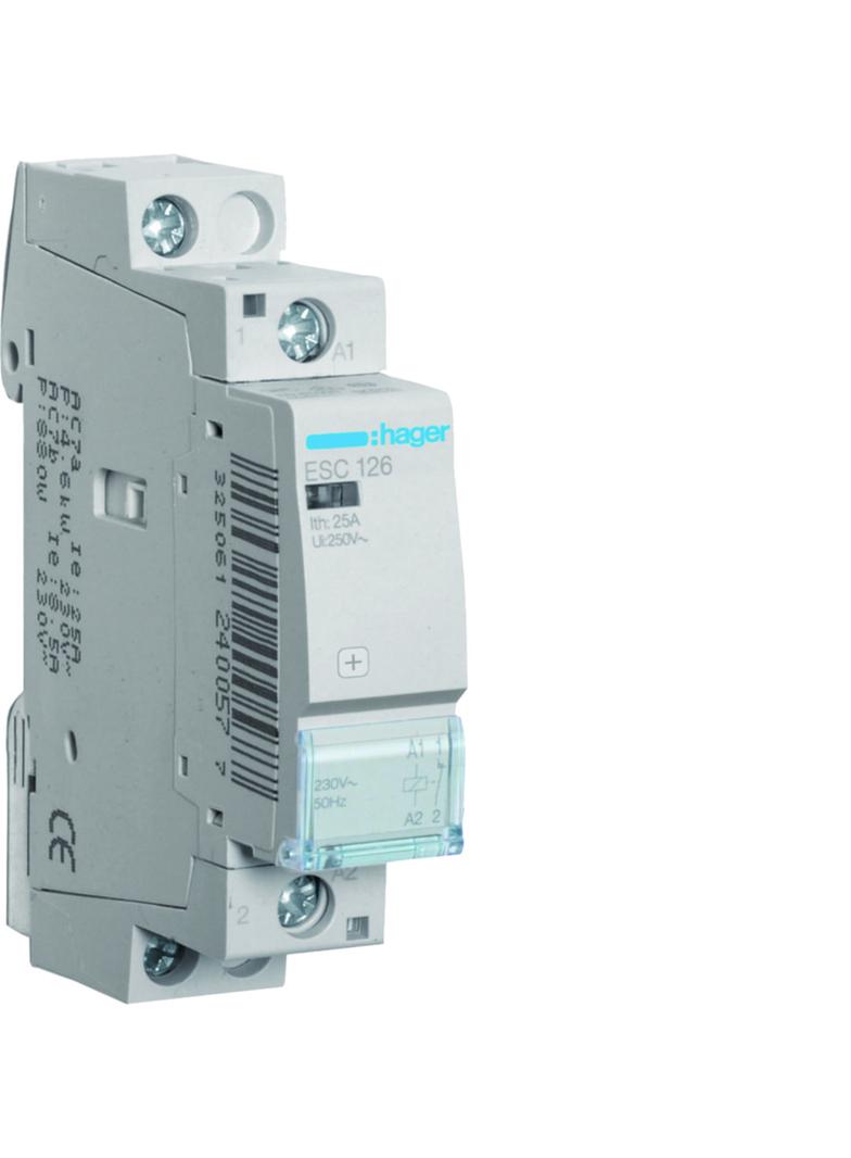 Stycznik modułowy 230V AC 1R 25A AC-7A B ESC126 HAGER