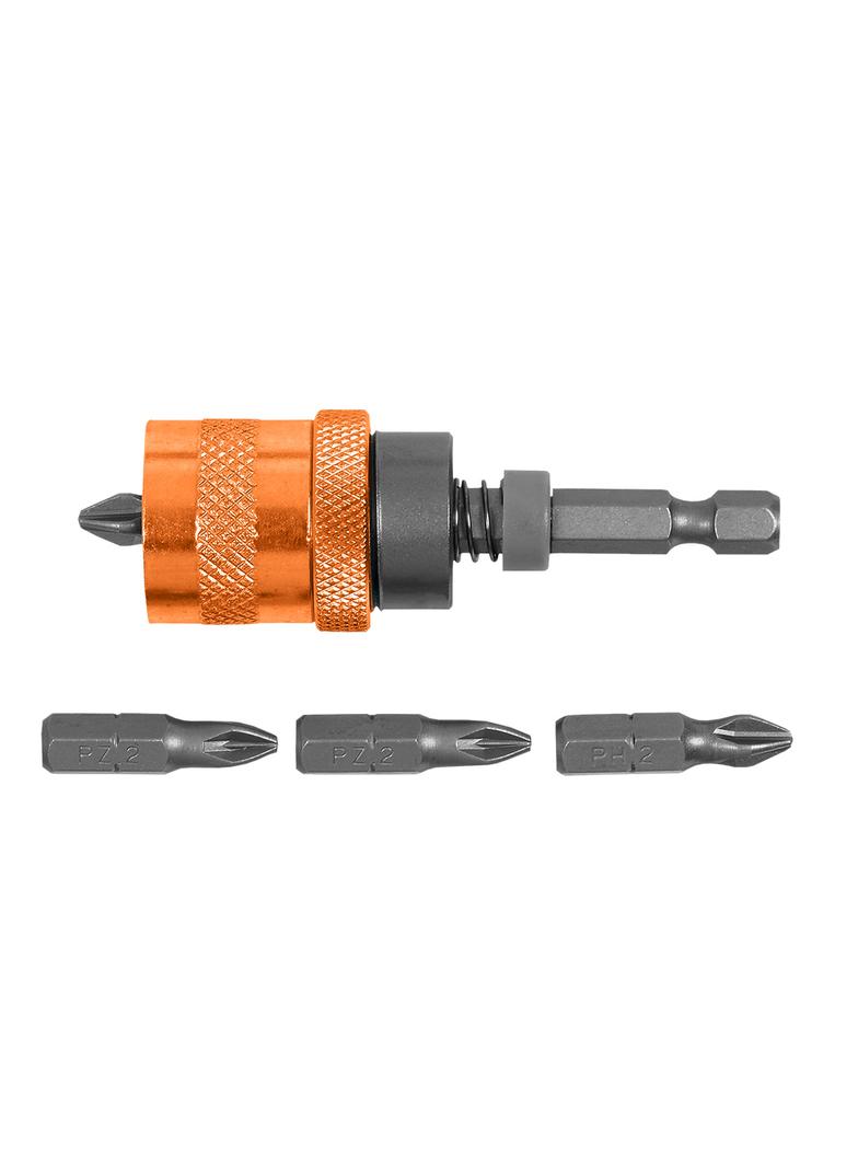 Uchwyt do końcówek, 1/4", 65 mm, zestaw 5 szt.