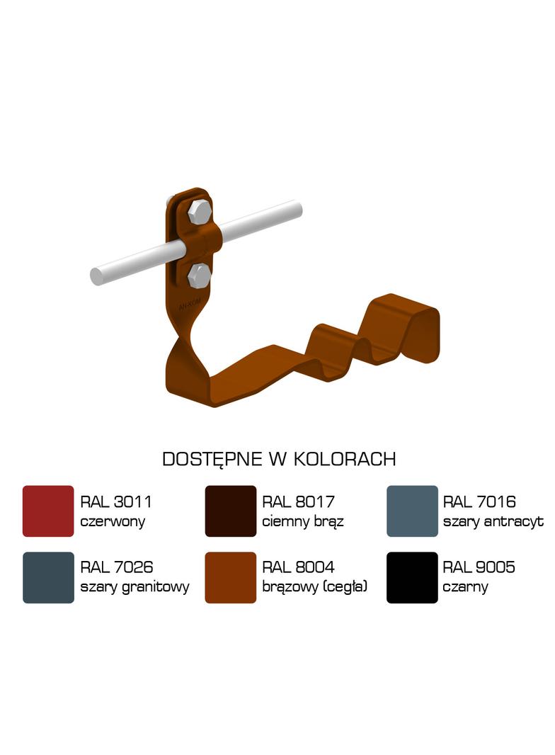 Uchwyt dach.skr.prof.WZÓR 2 ERLUS Z-śr.H=10cm/LA/