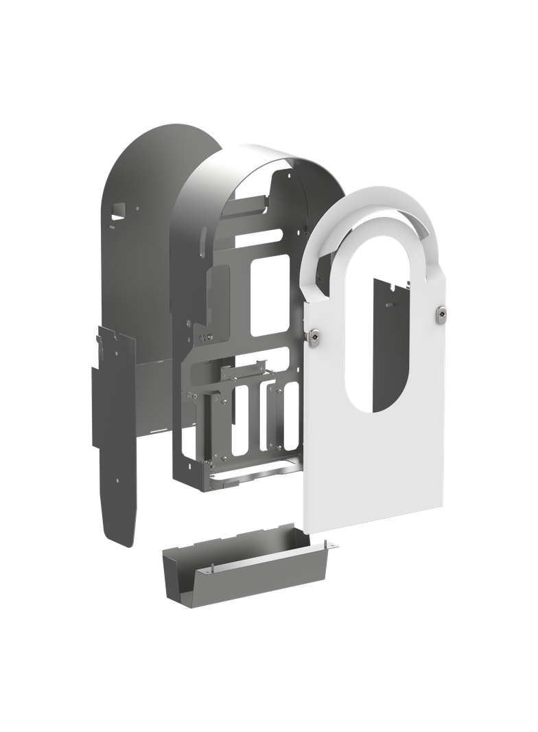 Obudowa zestawu, EVlink Pro AC Metal, do ściennej stacji z 1 punktem ładowania, stalowa