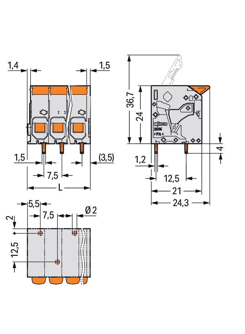 złączka do płytek drukowanych