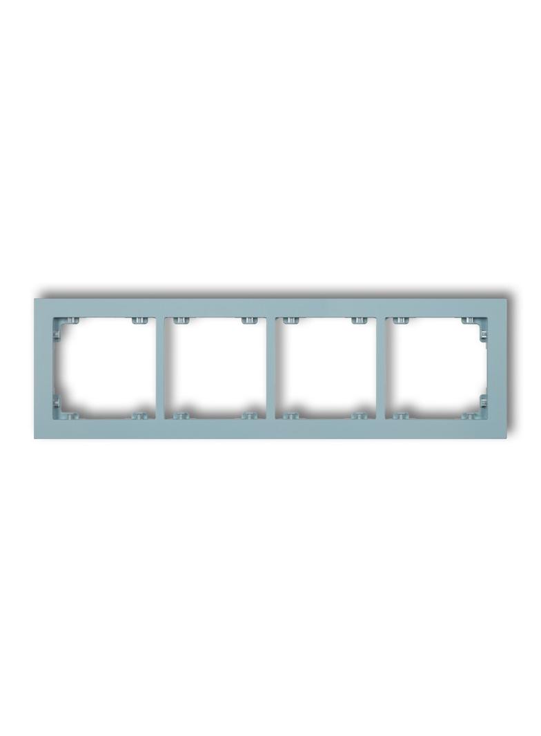 DECO Ramka podczwórna z tworzywa DECO Pastel Matt lazurowa 48DR-4 KARLIK