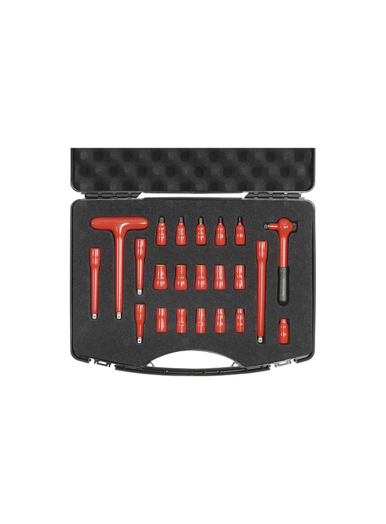 Walizeczka narzędziowa 1/4'' 22 elem. 1000V 110871 HAUPA