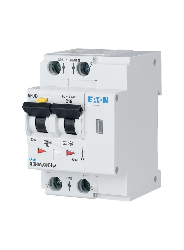 AFDD-13/2/C/003-F Przeciwpożarowy detektor iskrzenia In=13A I?n=0,03A char. C Typ F 2-bieg seri 1872