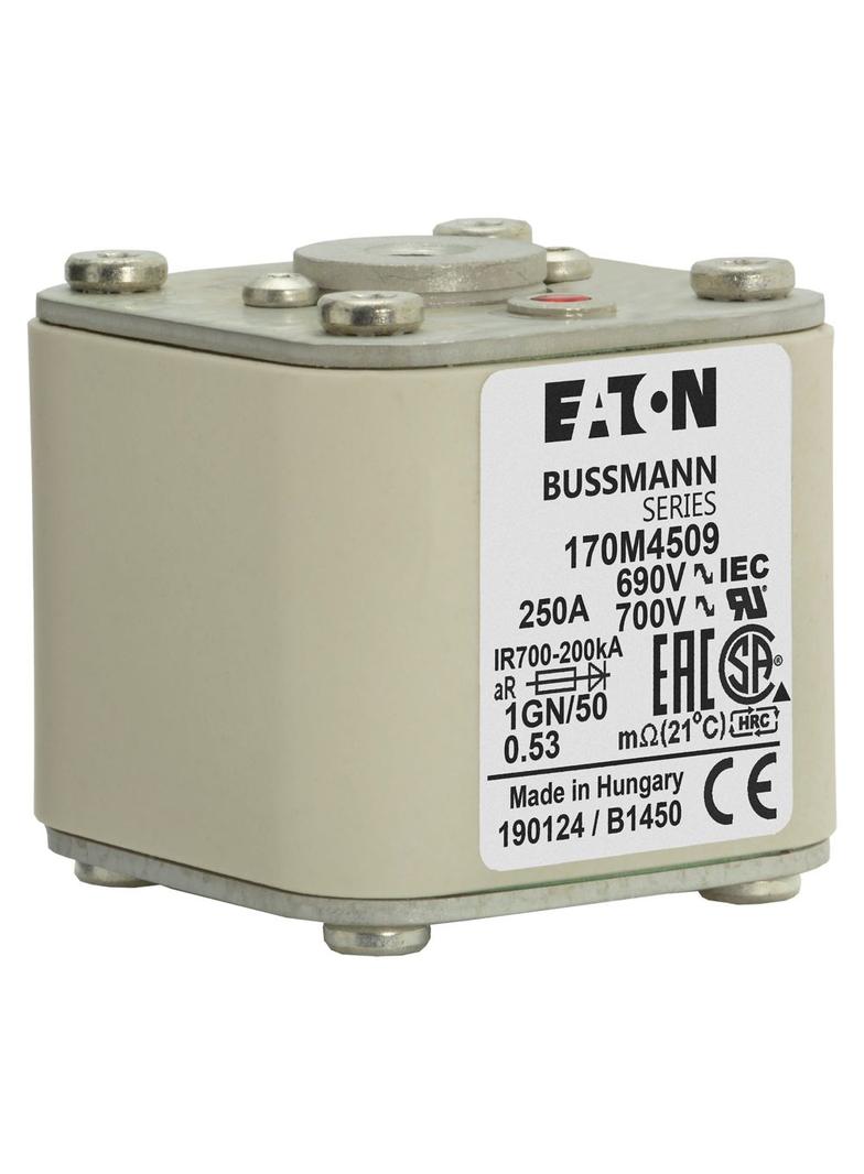 FUSE 250A 690V 1GN/50 AR UC Wkładka szybka 250A AC 690V rozmiar 1 53x69x51 mm aR IEC UL w 170M4509 E