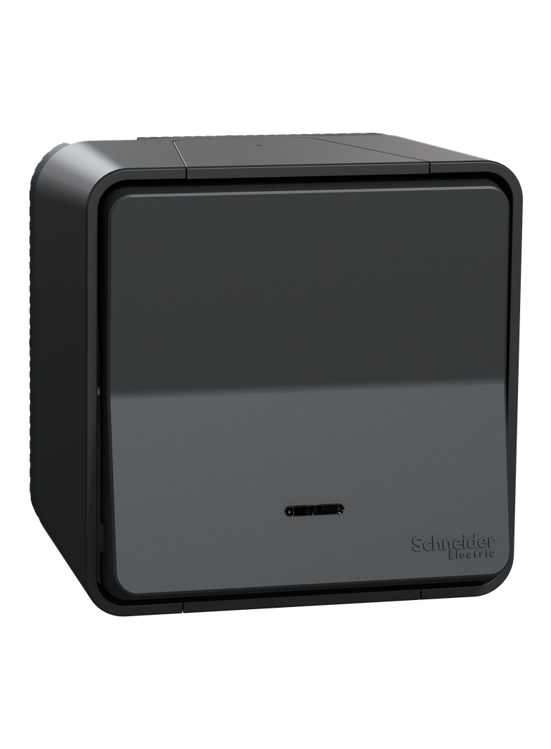 Mureva, przycisk z podświetleniem, antracytowy