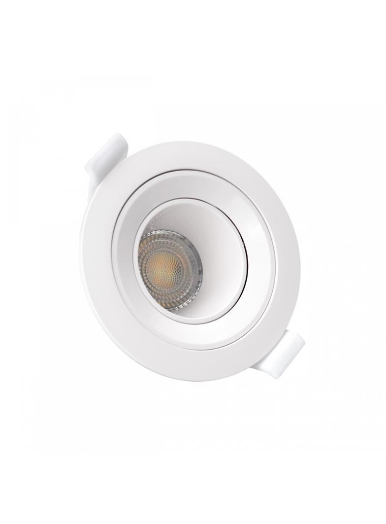 FIALE CORE DEEP GU10 OCZKO GU10 IP20 FI86X34MM BIAŁY OKRĄGŁA RUCHOMA