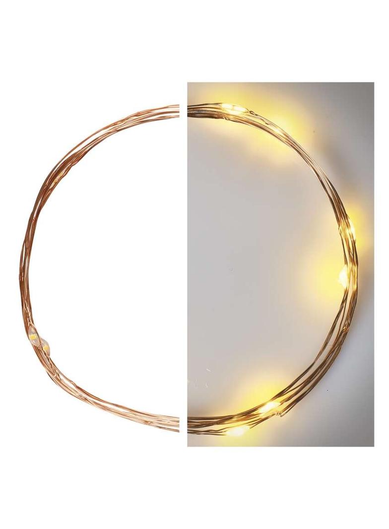 Lampki choinkowe łezki 10 LED 0,9m 2xAA ciepła biel IP20 timer D3AW06 EMOS