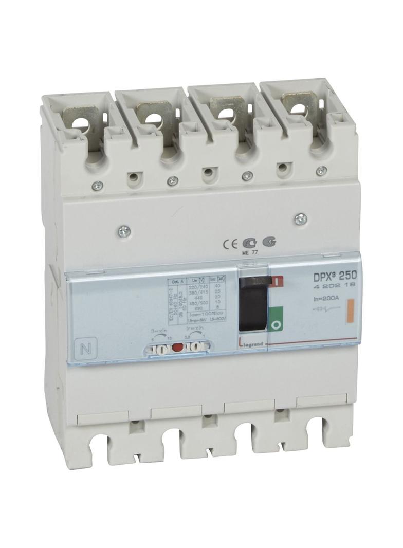 Wyłącznik DPX3 250 4P 200A 25Ka 420218 LEGRAND