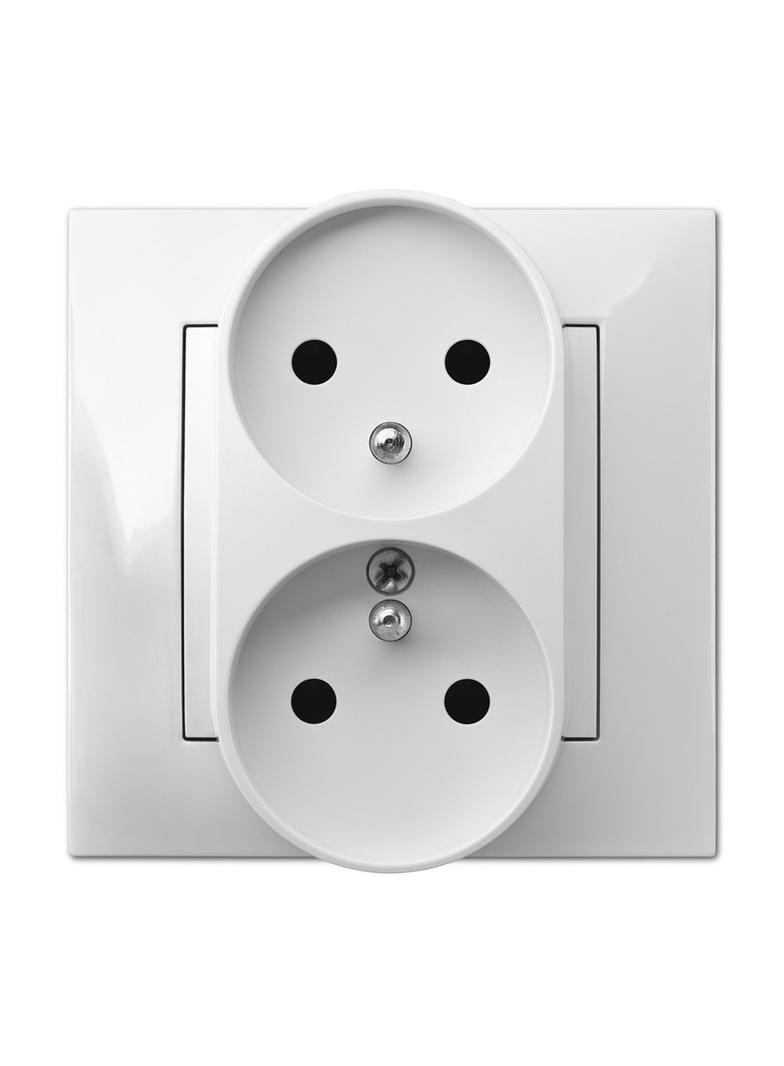 CARLA gniazdo 2x2P+Z mod białe b/R