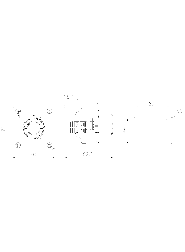 Kaseta kompletna 1-otworowa z przyciskiem bezp.SP22K1\08-1