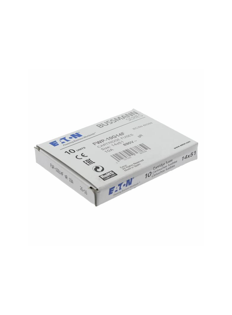 10A 690V AC gR 14X51mm FUSE W/O STRIKER Wkładka szybka 10A AC 690V 14x51 gR IEC UL FWP-10G14F EATON