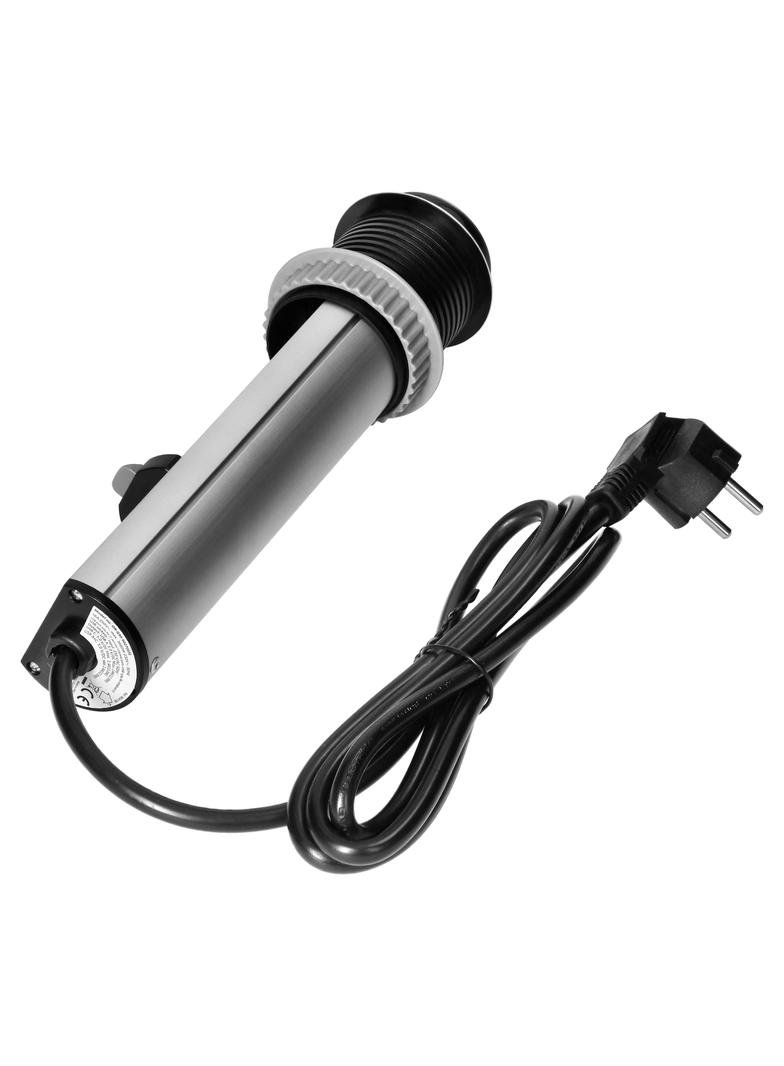 Gniazdo meblowe O6cm wysuwane z blatu z ładowarką USB i przewodem 1,5m 3x2P+Z (Schuko) 2xUSB (typ OR