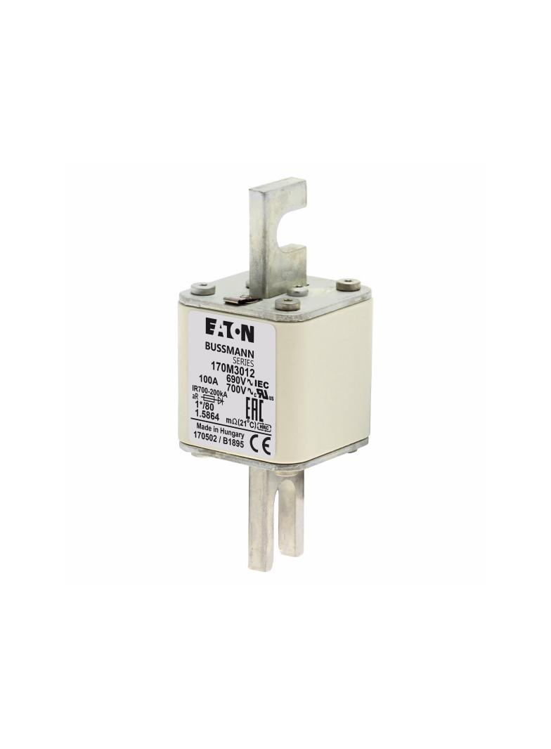 100A 690V 1*/80 aR INDICATOR FUSE Wkładka szybka 100A AC 690V compact DIN 1 45x45x104 mm, 170M3012 E