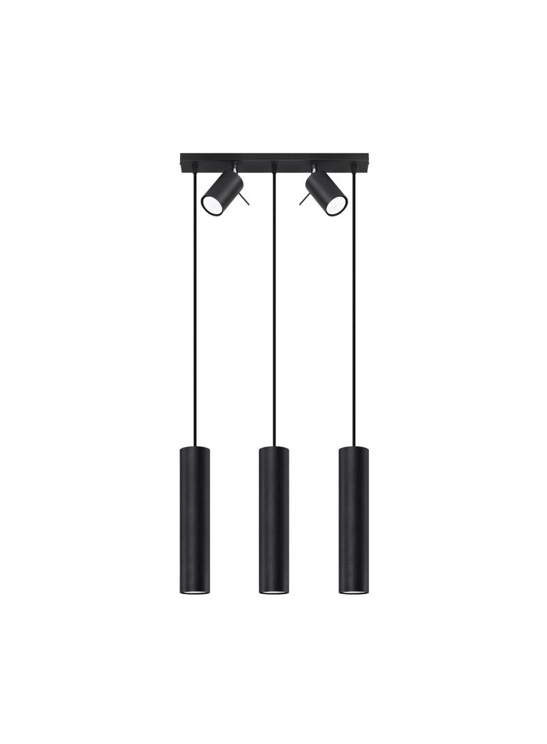Sollux Lampa wisząca RING 3 czarny SL.1099