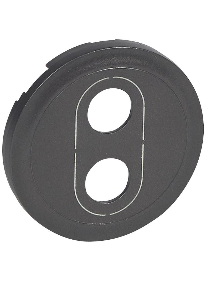 CELIANE - PLAKIETKA DO GNIAZD GŁOŚNIKOWYCH POJEDYNCZYCH BANANOWYCH GRAFITOWA, Legrand