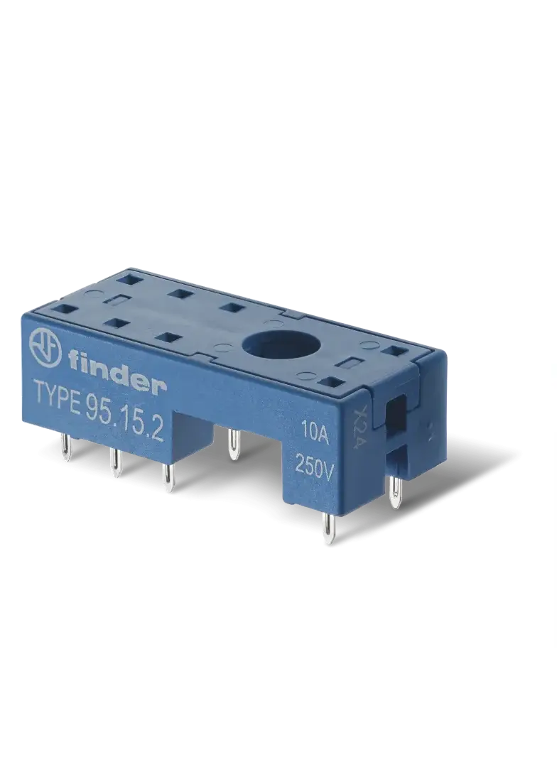 Gniazdo do przekaźników serii 40.51; 40.52; 40.61; 40.62; 4152; 41.61; PCB, 95.15.2 SLA