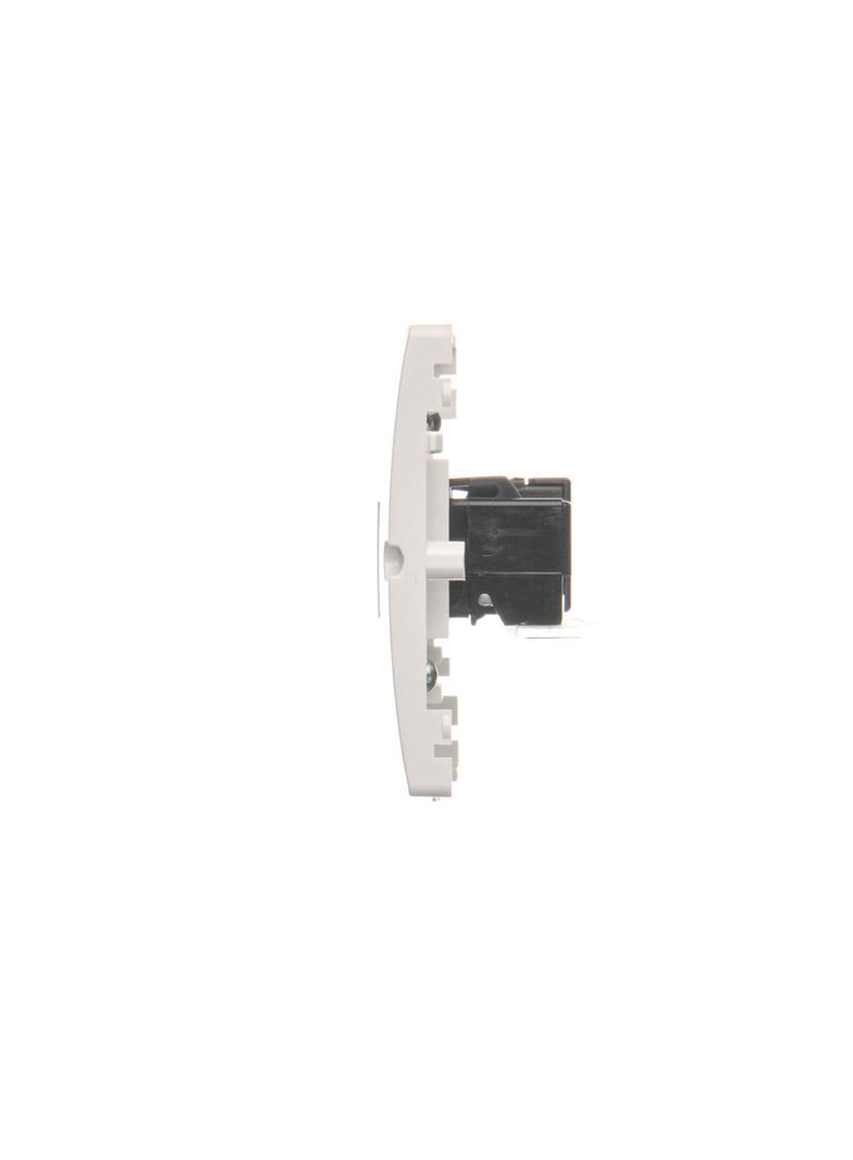 Simon Basic Gniazdo komputerowe RJ45 kat.5e + telefoniczne RJ12 . Montaż gniazda na wkręty do puszki biały BM5T.02/11 KONTAKT
