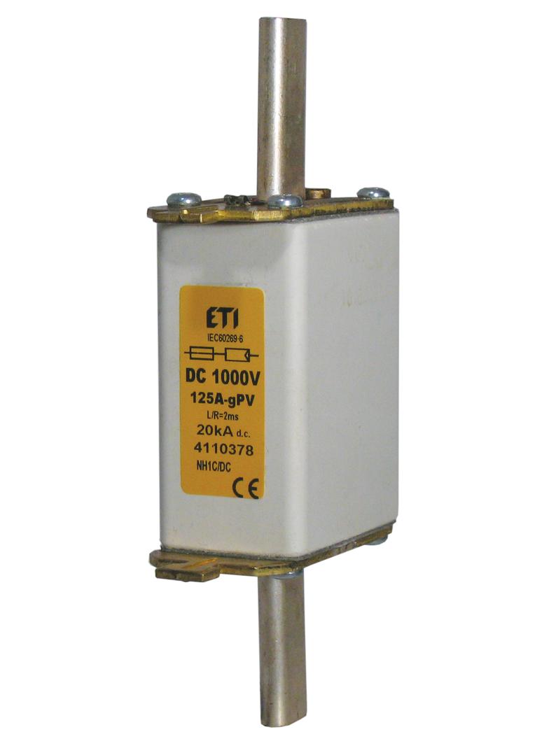 Wkładka topikowa WT/NH 0 DC 1000V M0 gR 100A 1000V DC 004110526 ETI