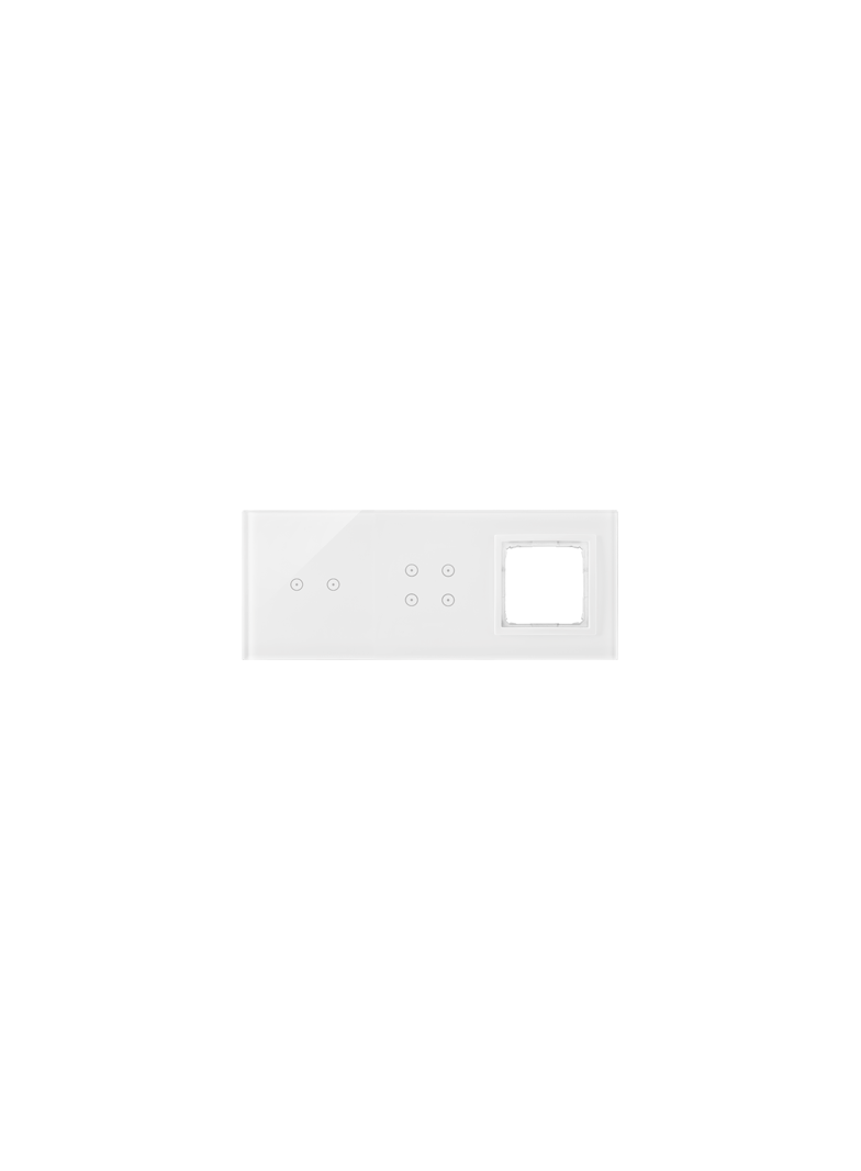 Simon 54 Touch Panel dotykowy S54 Touch 3 moduły 2 pola dotykowe poziome + 4 pola dotykowe + 1 otwór na osprzęt S54 biała perła DSTR3240/70 KONTAKT